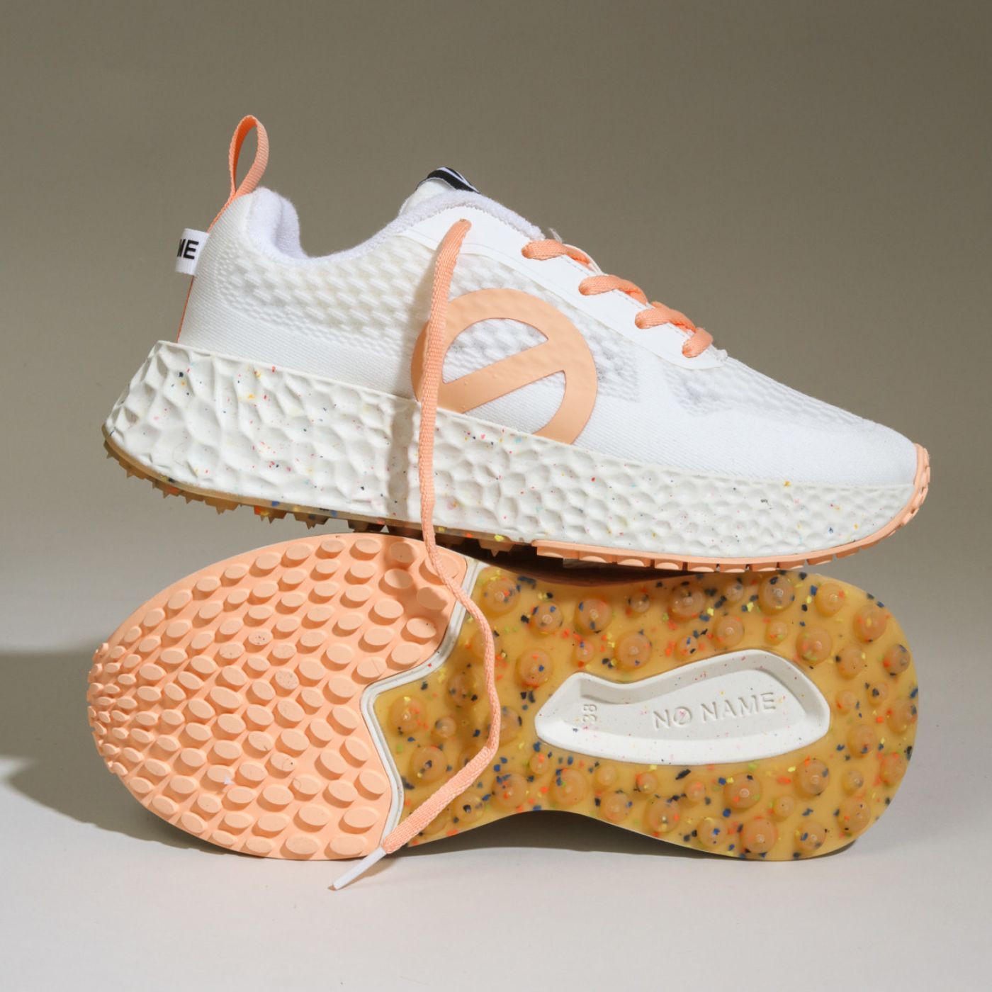 CARTER FLY W - MESH RECYCLED - BLANC/ORANGE